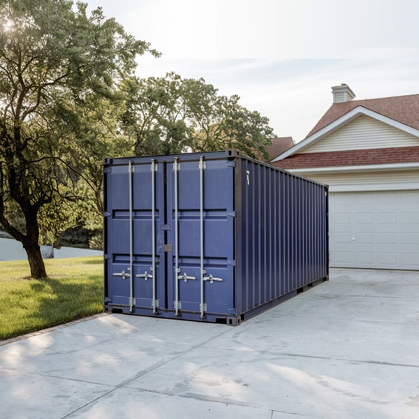 there are some restrictions on what can be stored in residential storage containers, such as hazardous materials